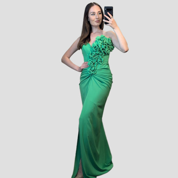 Maxi Viscose Green Dress