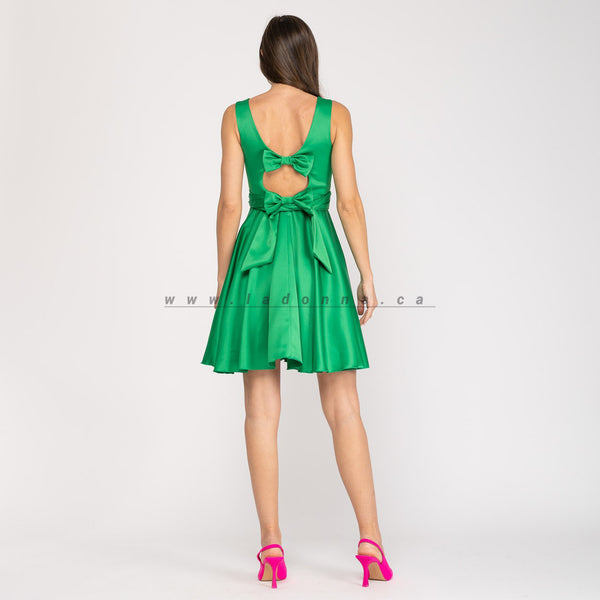 BOWS BACK SHORT DRESS