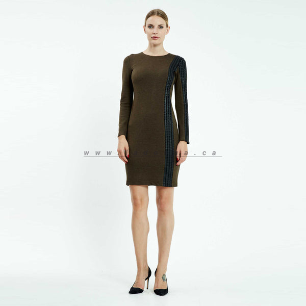 Khaki Casual Dress