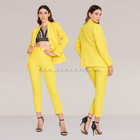 Long Sleeve Regular Yellow Suit